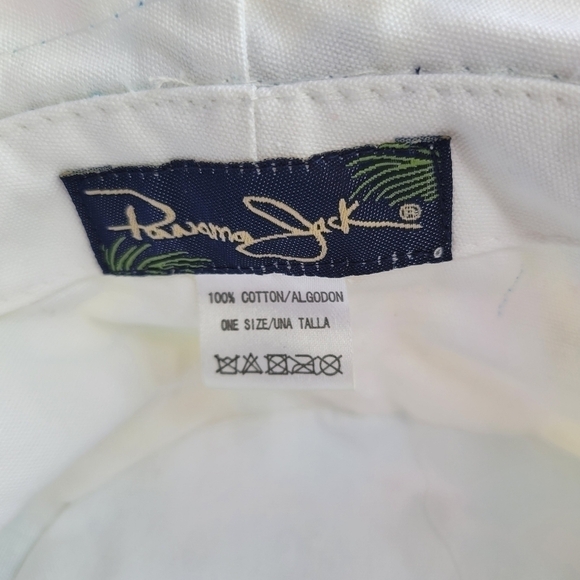 Panama jack women's floral bucket hat one size 100% cotton pre-owned - Picture 5 of 8